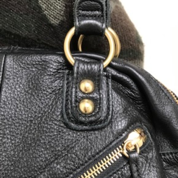 Linea Pelle Gold Stud Leather Bag - Picture 6 of 10